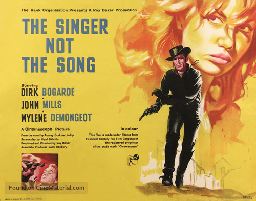 The Singer Not the Song - British Movie Poster