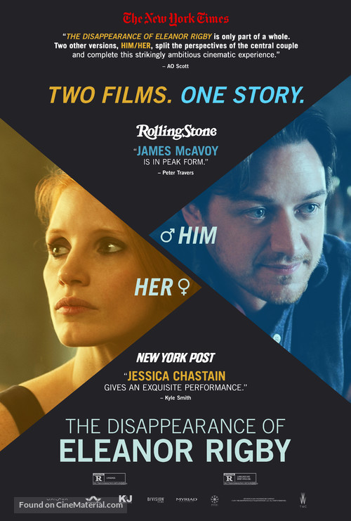 The Disappearance of Eleanor Rigby: Him - Combo movie poster