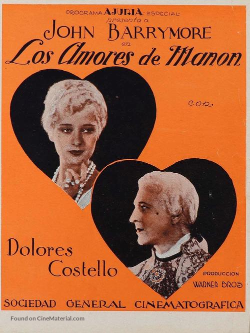 When a Man Loves - Spanish Movie Poster