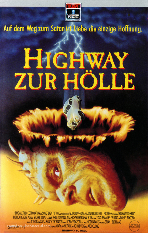 Highway to Hell - German VHS movie cover