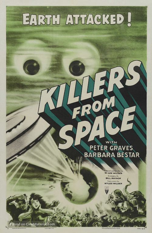 Killers from Space - Theatrical movie poster