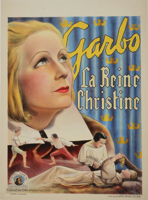 Queen Christina - Belgian Movie Poster