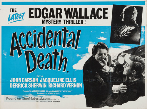 Accidental Death - British Movie Poster