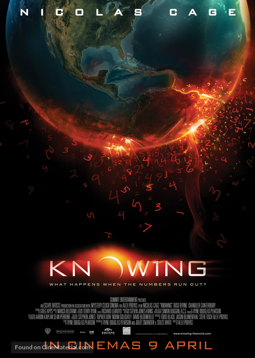 Knowing - Singaporean Movie Poster