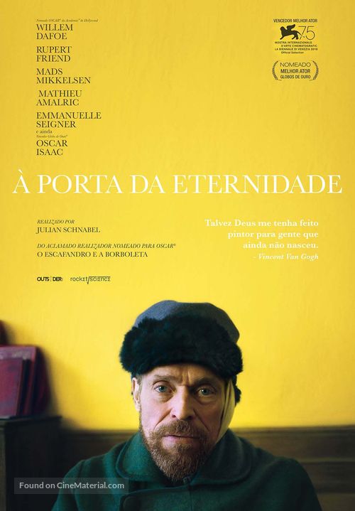At Eternity&#039;s Gate - Portuguese Movie Poster
