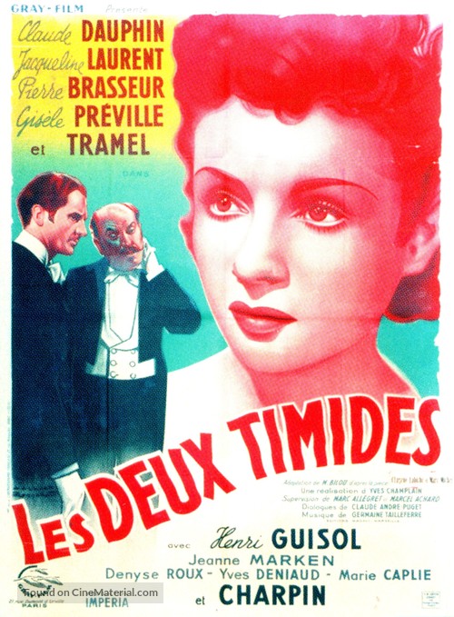 Les deux timides - French Movie Poster