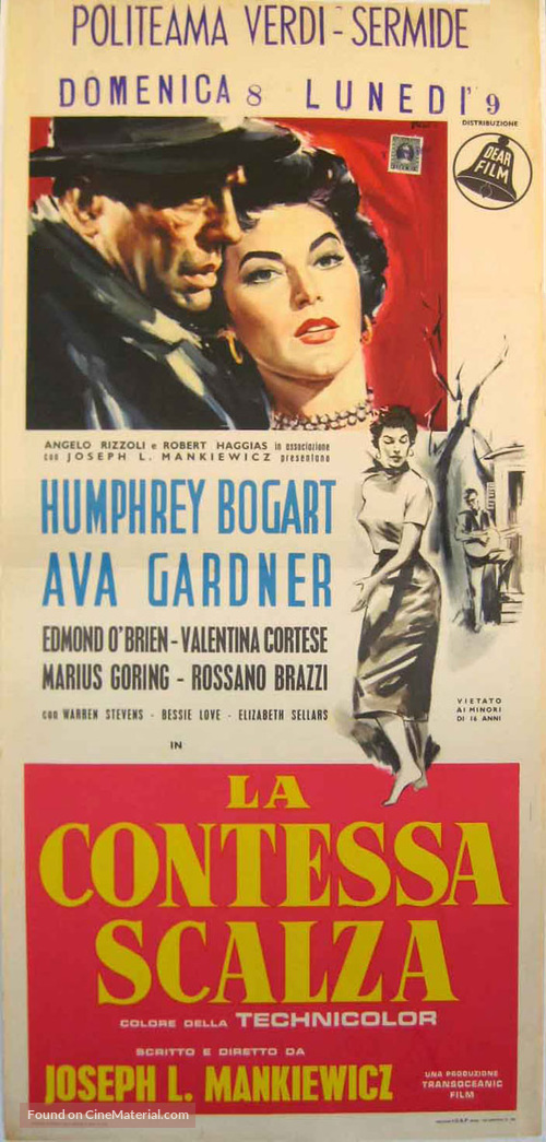 The Barefoot Contessa - Italian Movie Poster