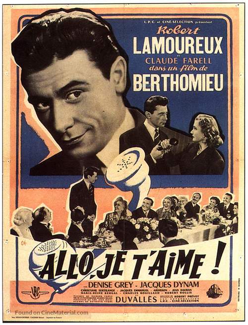 All&ocirc;... je t&#039;aime - French Movie Poster