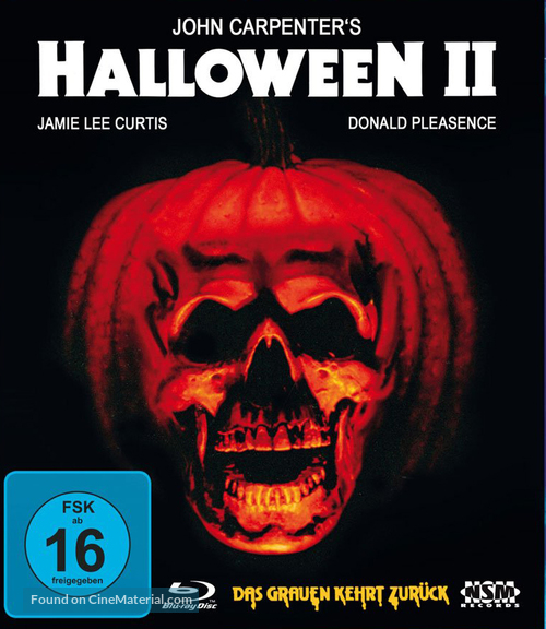Halloween II - German Blu-Ray movie cover