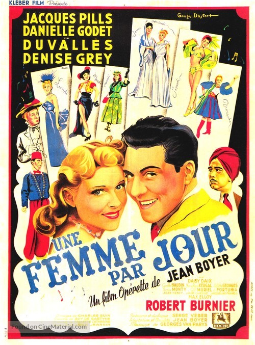 Une femme par jour - French Movie Poster