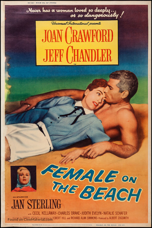 Female on the Beach - Movie Poster