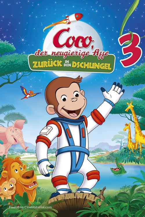 Curious George 3: Back to the Jungle - German Movie Cover