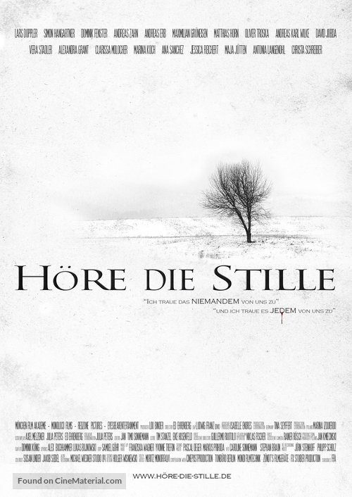 H&ouml;re die Stille - German Movie Poster