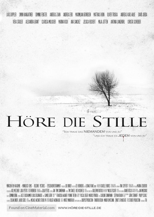 H&ouml;re die Stille - German Movie Poster