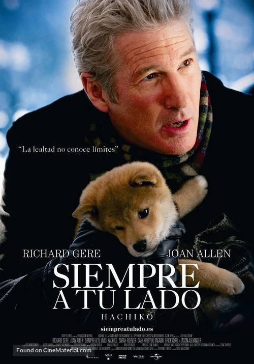 Hachi: A Dog&#039;s Tale - Spanish Movie Poster