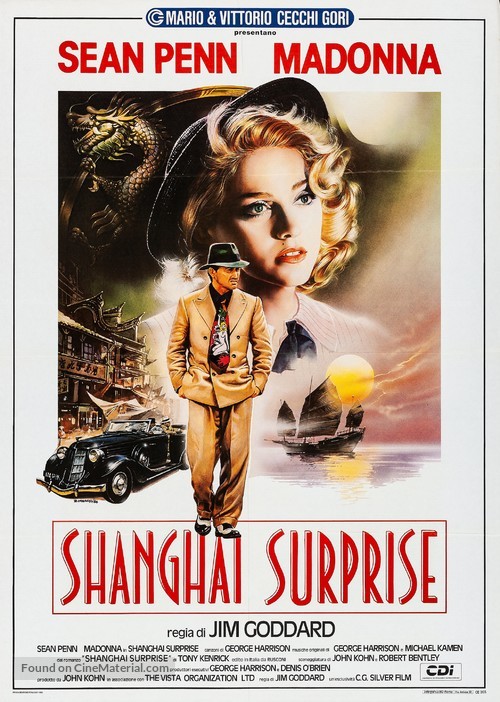 Shanghai Surprise - Italian Movie Poster