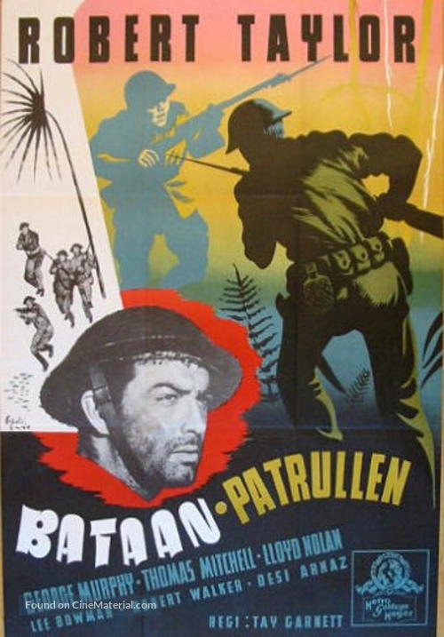 Bataan - Swedish Movie Poster