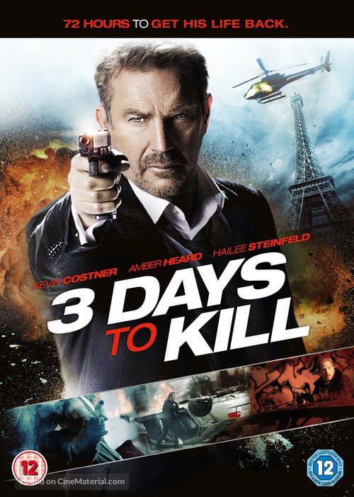 3 Days to Kill - British DVD movie cover