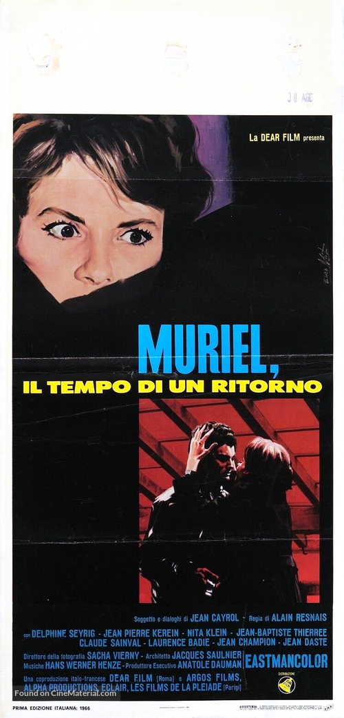 Muriel ou Le temps d&#039;un retour - Italian Movie Poster