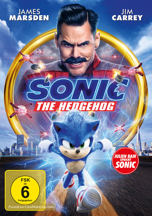 Sonic the Hedgehog - German DVD movie cover