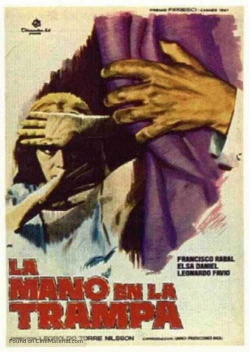 La mano en la trampa - Spanish Movie Poster