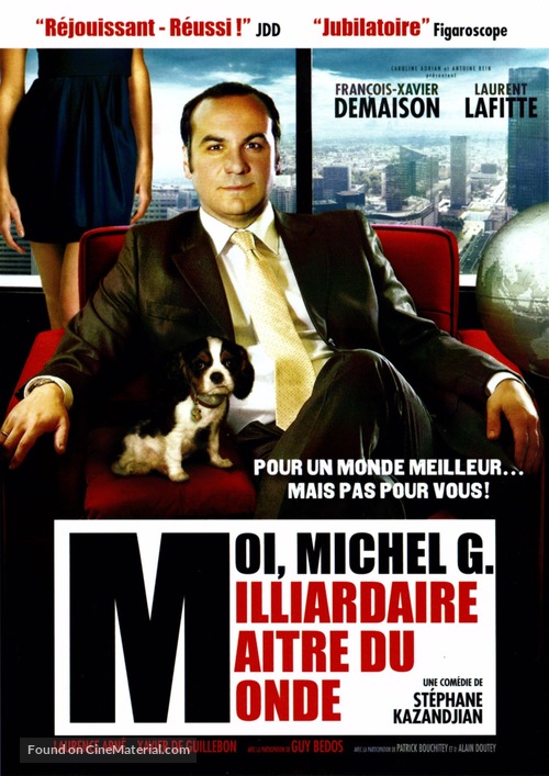 Moi, Michel G., milliardaire, ma&icirc;tre du monde - French DVD movie cover