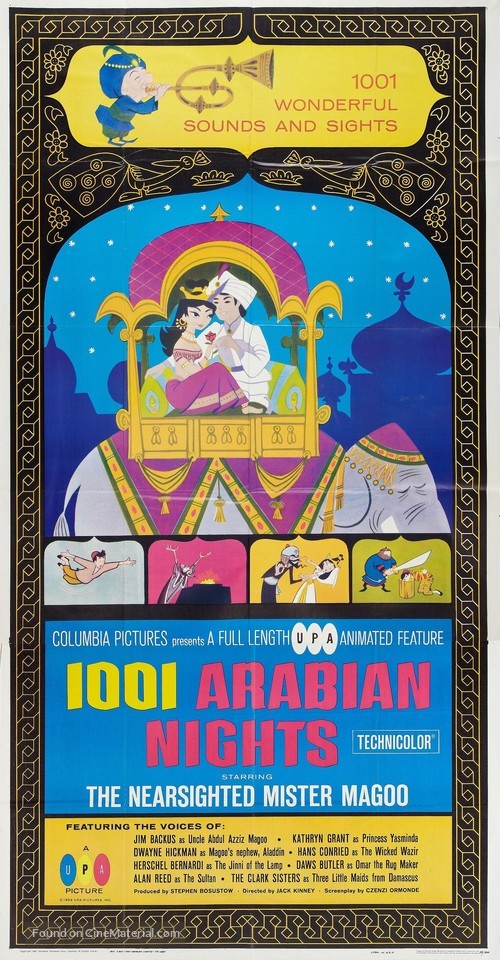 1001 Arabian Nights - Theatrical movie poster