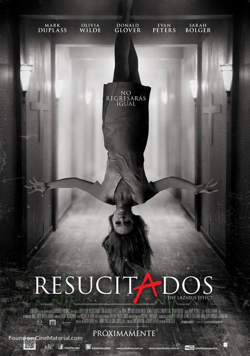 The Lazarus Effect - Argentinian Movie Poster