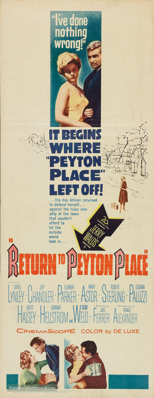 Return to Peyton Place - Movie Poster