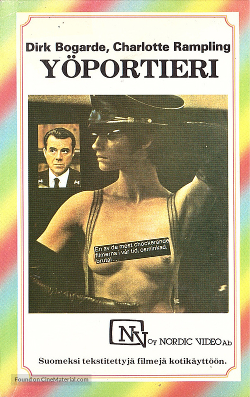 Il portiere di notte - Finnish VHS movie cover