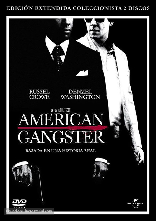 American Gangster - Spanish DVD movie cover