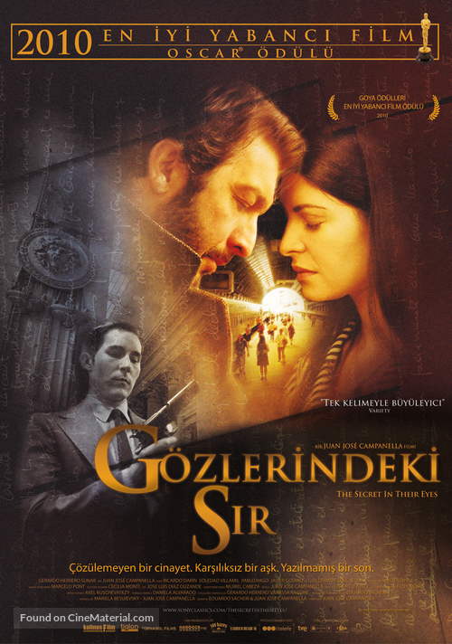 El secreto de sus ojos - Turkish Movie Poster