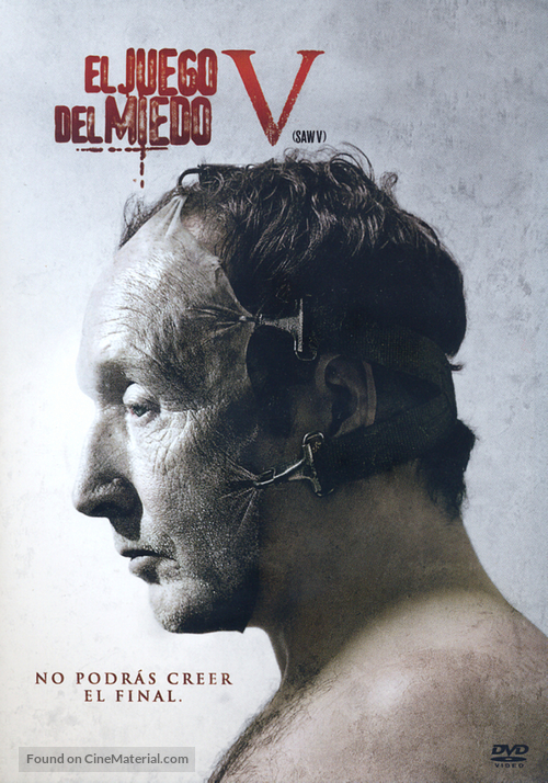 Saw V - Argentinian DVD movie cover