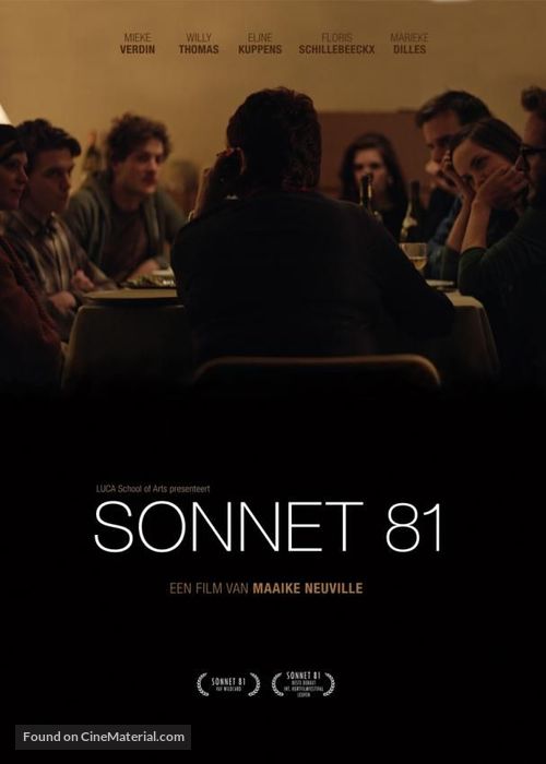 Sonnet 81 - Belgian Movie Poster