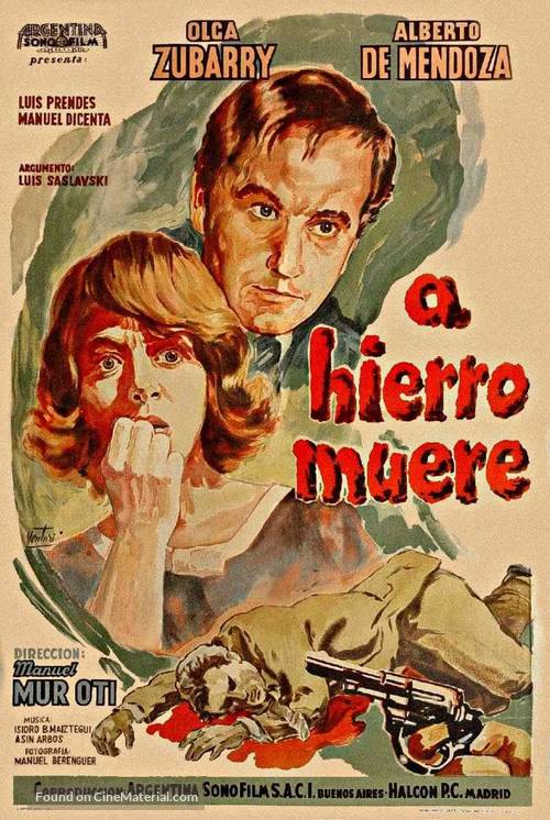 A hierro muere - Argentinian Movie Poster