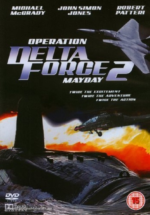 Operation Delta Force 2: Mayday - British DVD movie cover