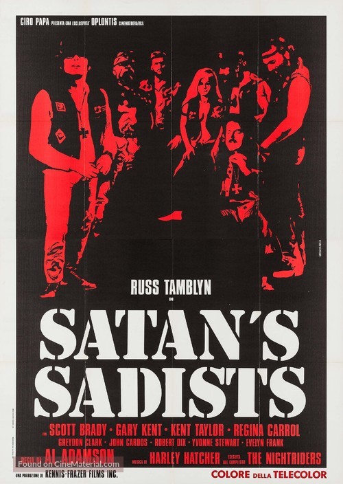 Satan&#039;s Sadists - Italian Movie Poster