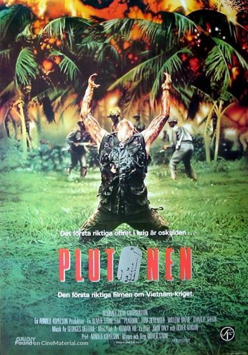 Platoon - Swedish Movie Poster