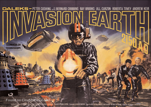Daleks&#039; Invasion Earth: 2150 A.D. - British Movie Poster
