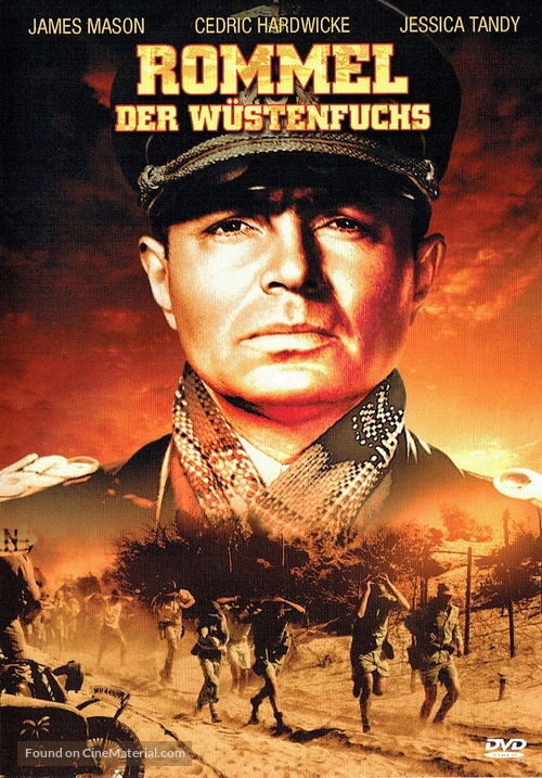 The Desert Fox: The Story of Rommel - German DVD movie cover