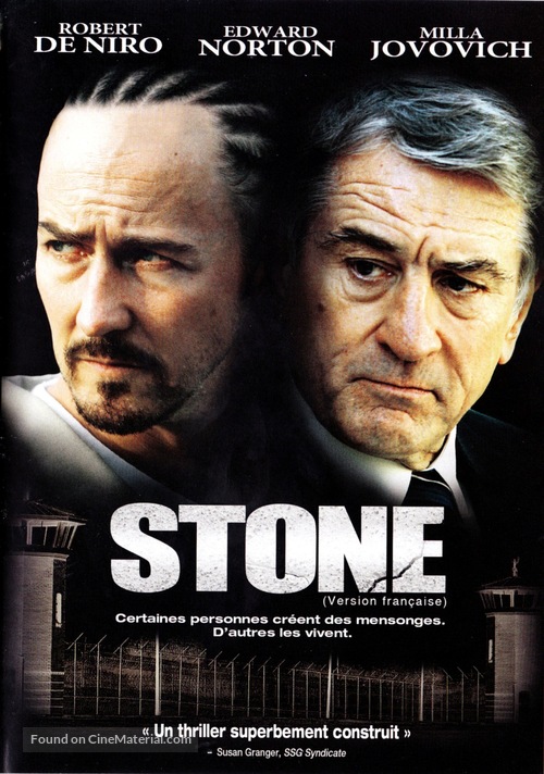 Stone - Canadian DVD movie cover