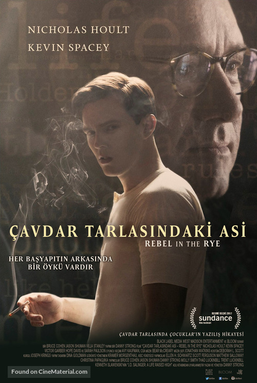 Rebel in the Rye - Turkish Movie Poster