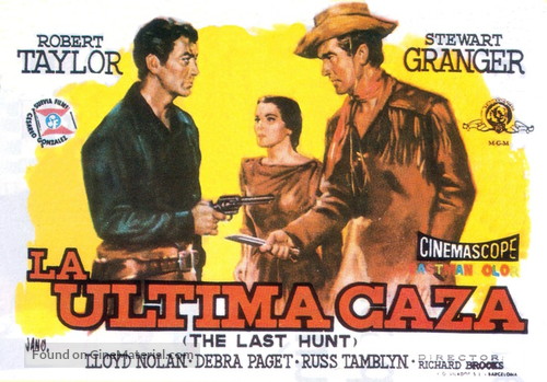 The Last Hunt 1956 Spanish Movie Poster