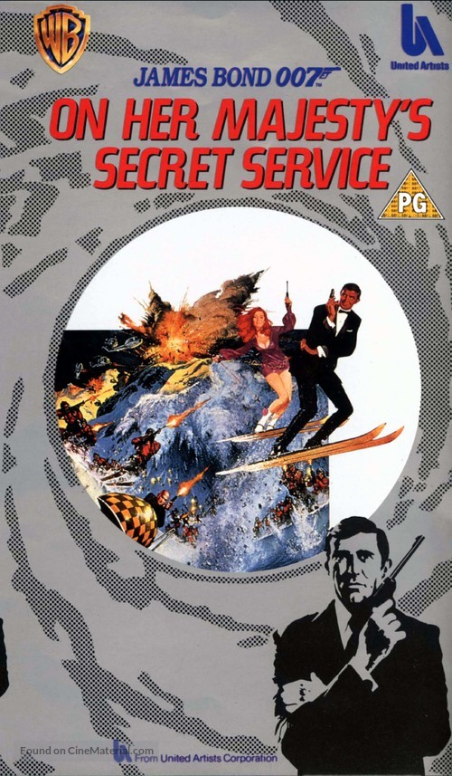 On Her Majesty&#039;s Secret Service - British VHS movie cover