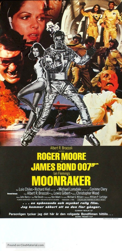 Moonraker - Swedish Movie Poster