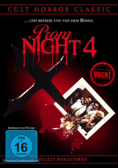 Prom Night IV: Deliver Us from Evil - German Movie Cover