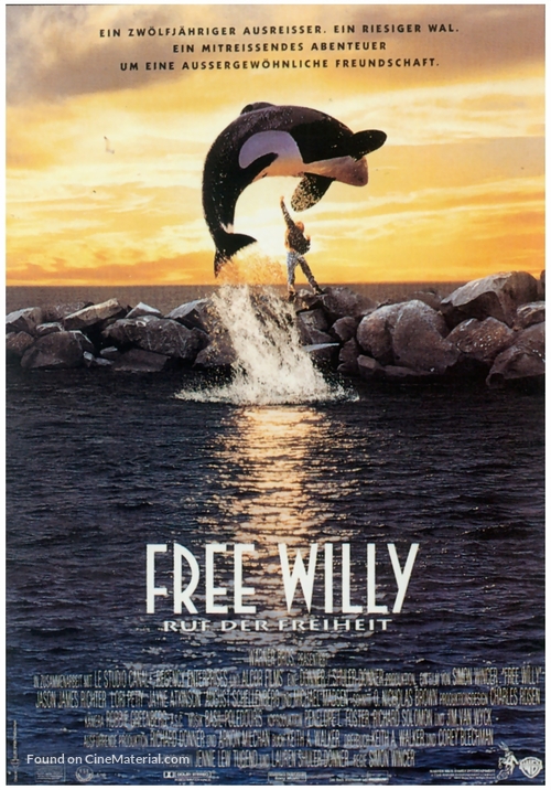 Free Willy - German Movie Poster