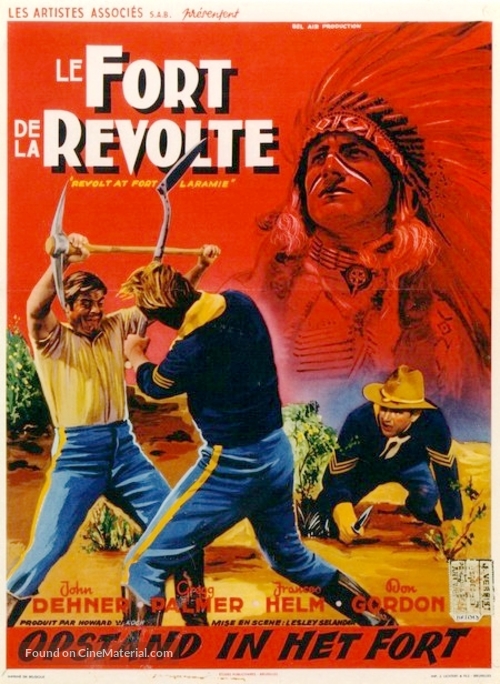 Revolt at Fort Laramie - Belgian Movie Poster