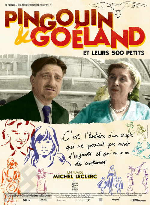 Pingouin et Go&euml;land et leurs 500 petits - French Movie Poster