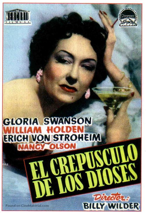 Sunset Blvd. - Spanish Movie Poster